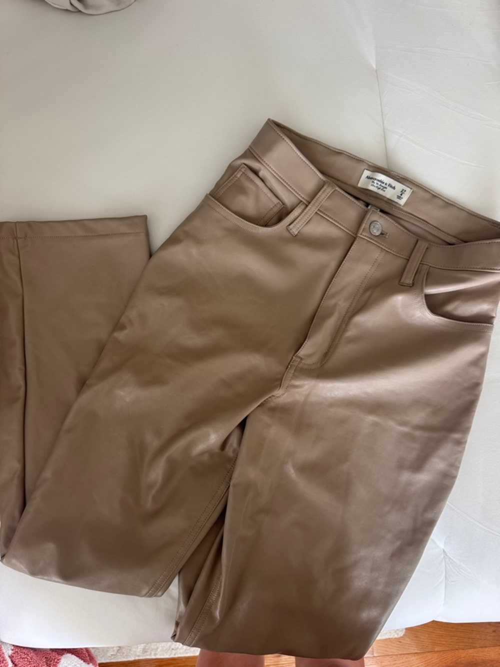 Abercrombie & Fitch Taupe Straight-Leg Pants